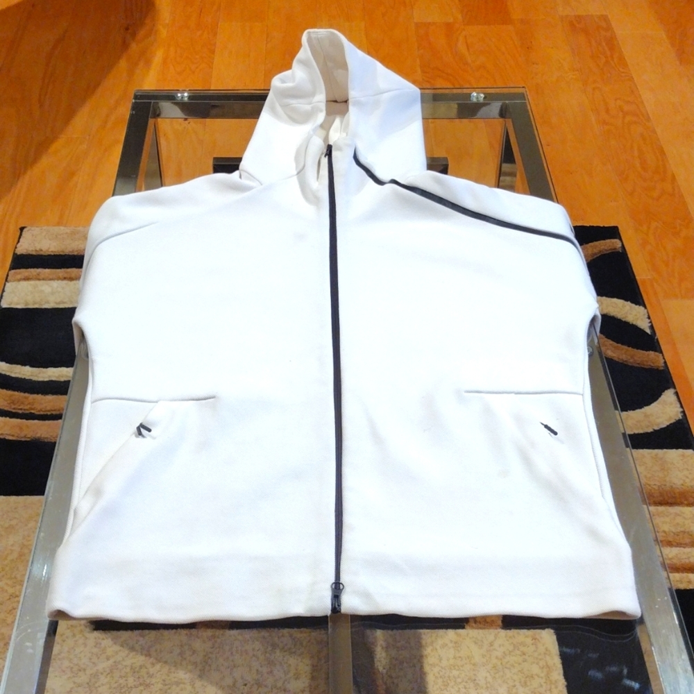 Adidas White Autumn Winter Hoodie